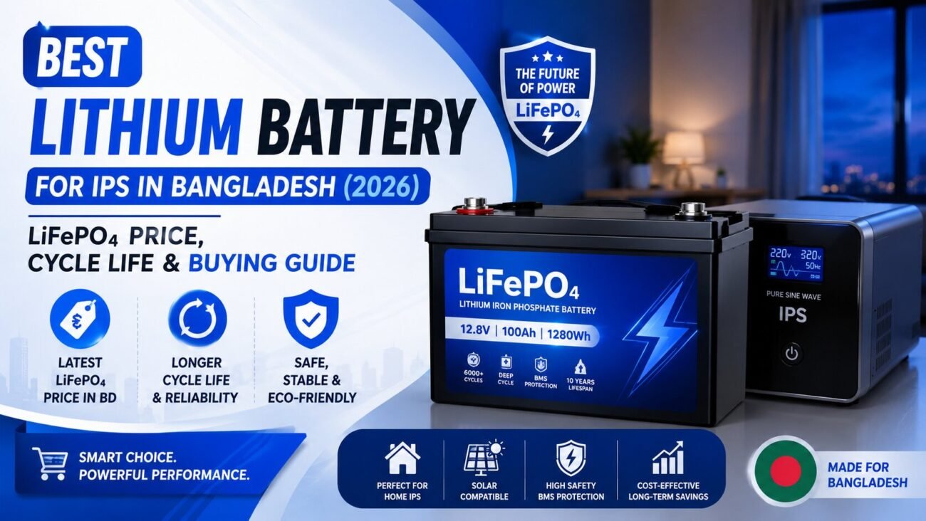 Best Lithium Battery for IPS in Bangladesh (2026)