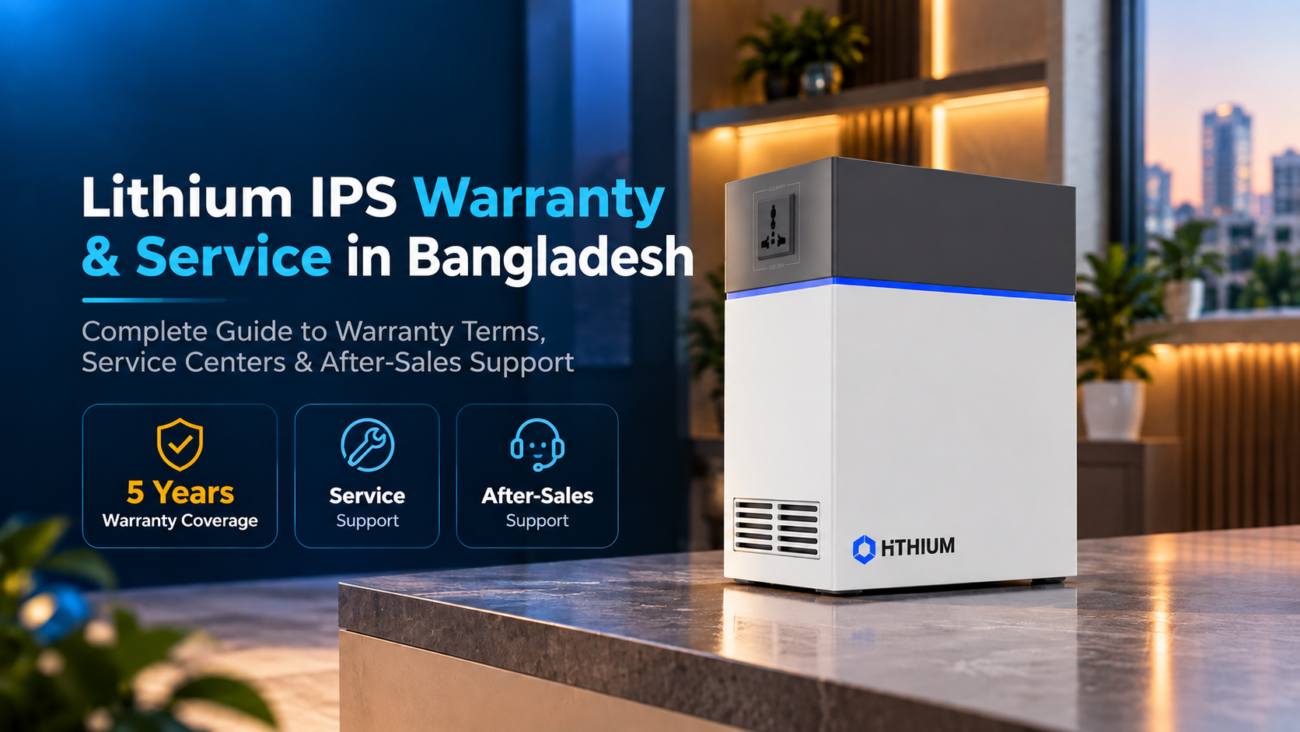 Lithium IPS with 5-year warranty, service support and after-sales support in Bangladesh