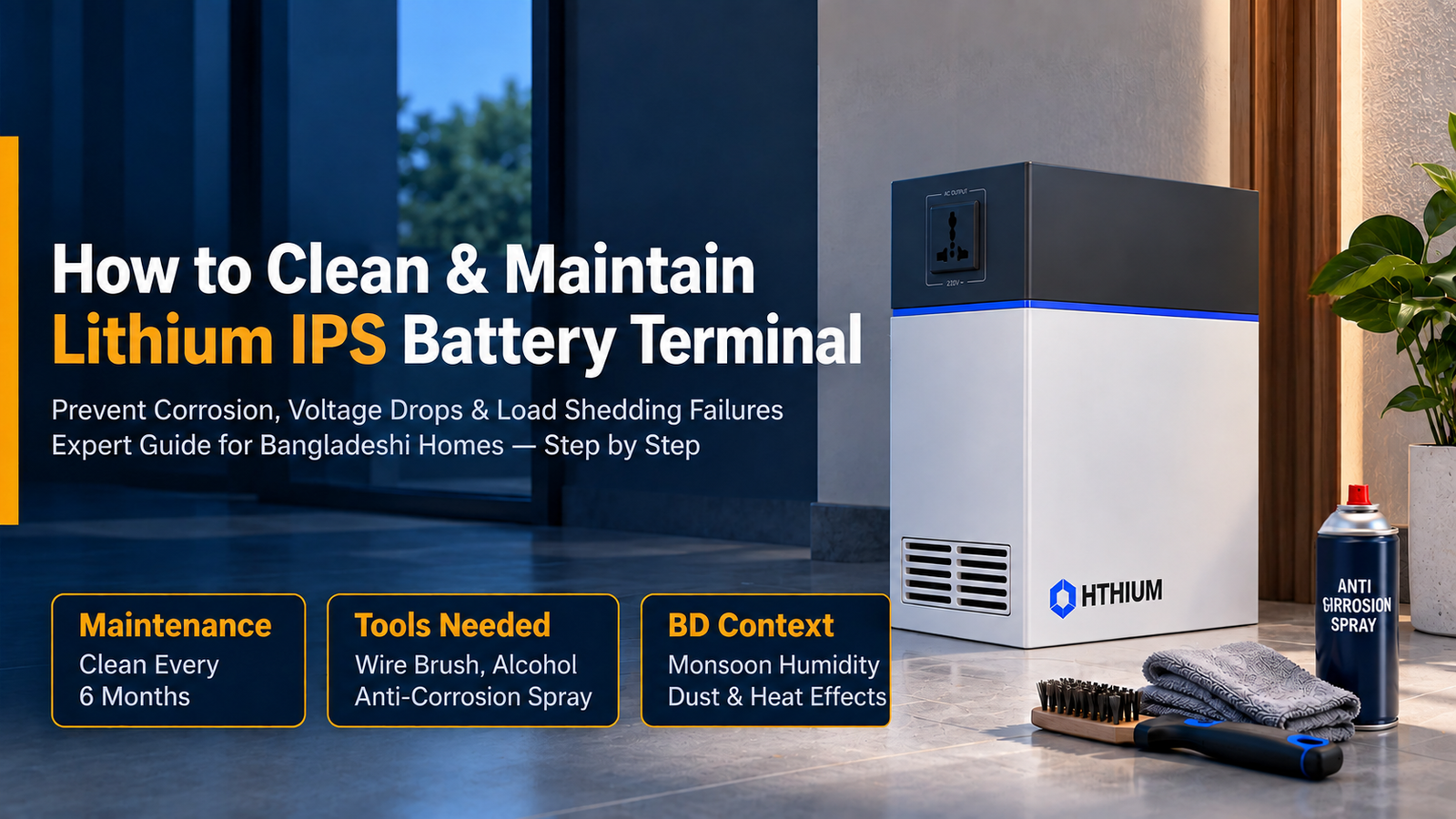 How to Clean & Maintain Lithium IPS Battery Terminals
