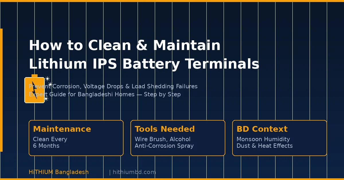 How to clean and maintain lithium IPS battery terminals in Bangladesh - complete guide