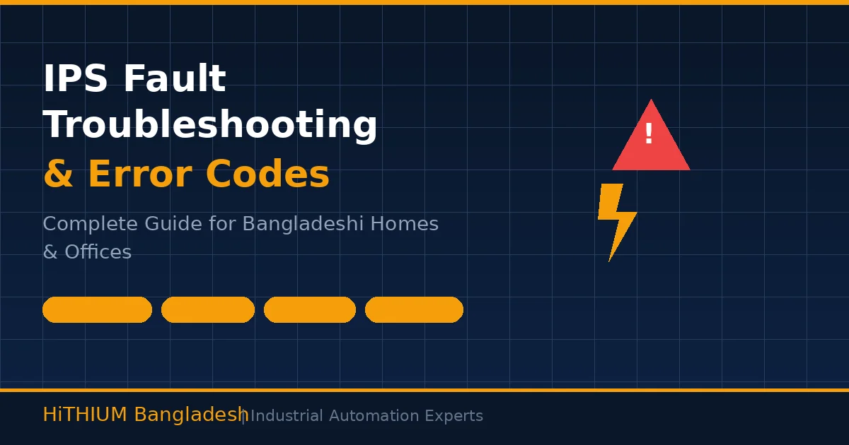 IPS fault troubleshooting and error codes guide for Bangladeshi homes and offices - HiTHIUM Bangladesh
