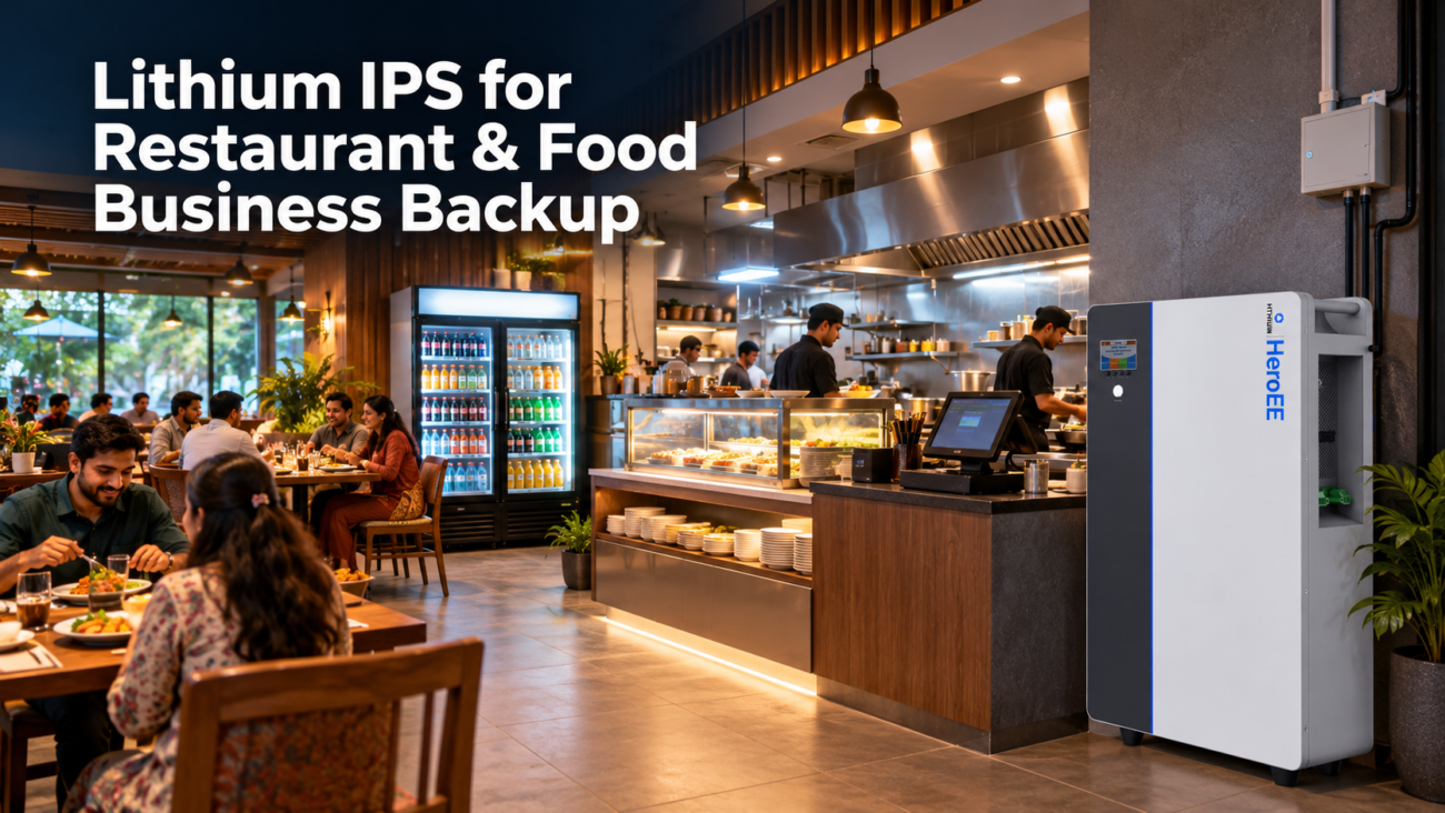 Lithium IPS for Restaurant & Food Business Backup