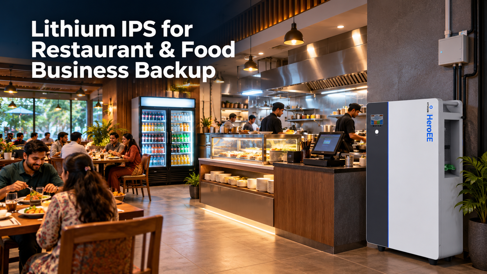 Lithium IPS for Restaurant & Food Business Backup