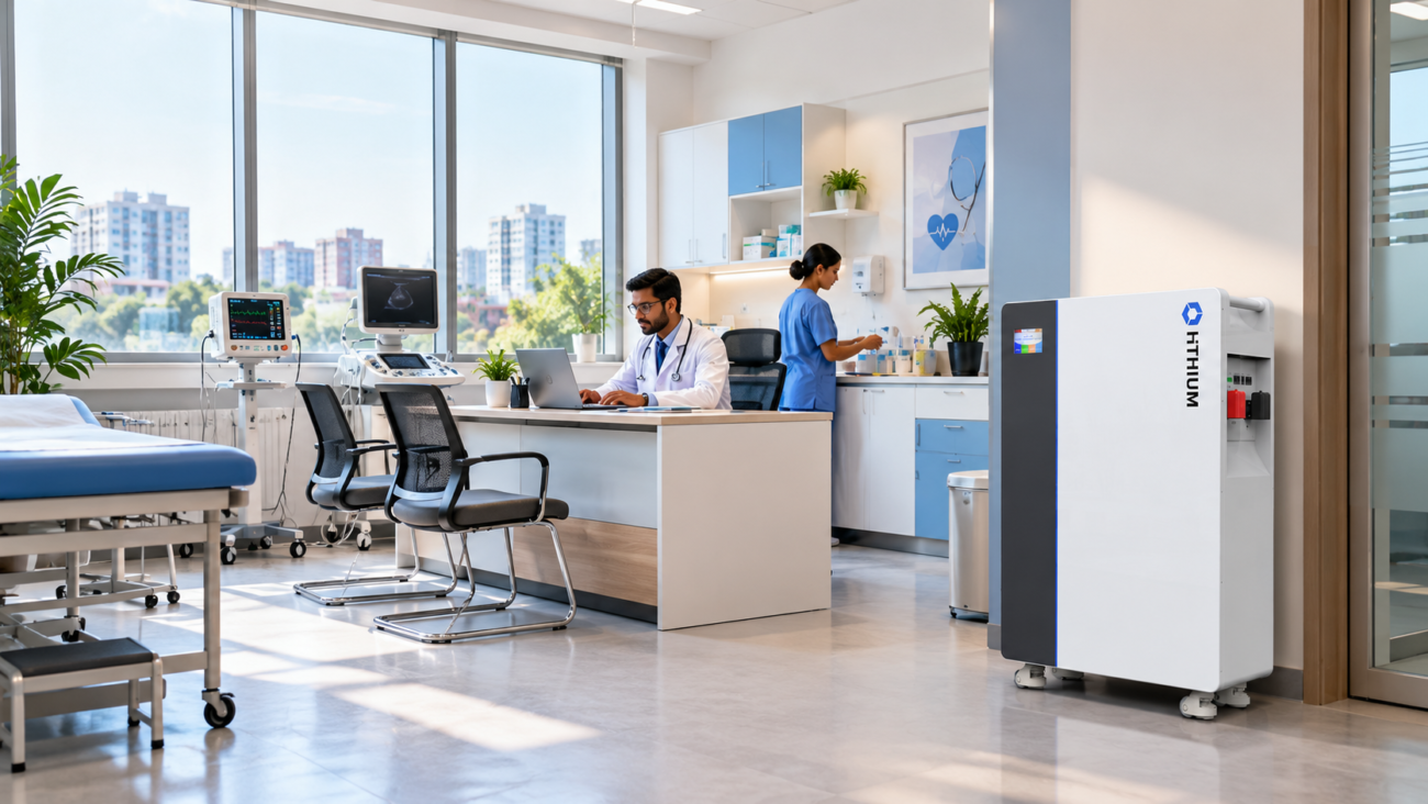 HiTHIUM lithium IPS power backup in a modern medical clinic in Bangladesh