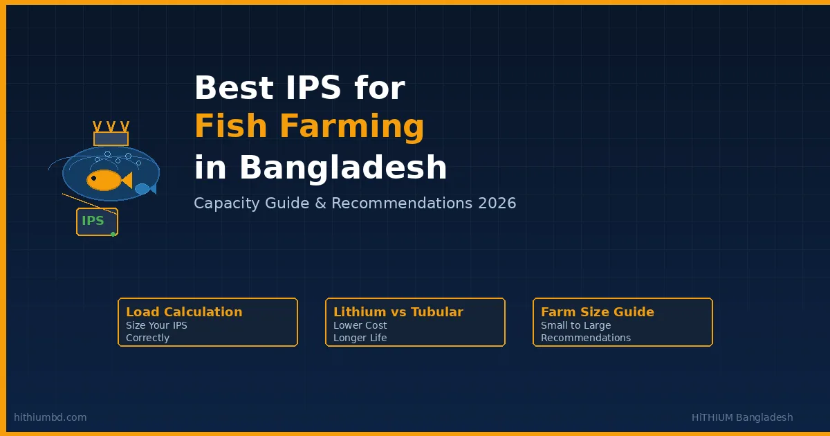 Best IPS for fish farming aquaculture Bangladesh load calculation guide