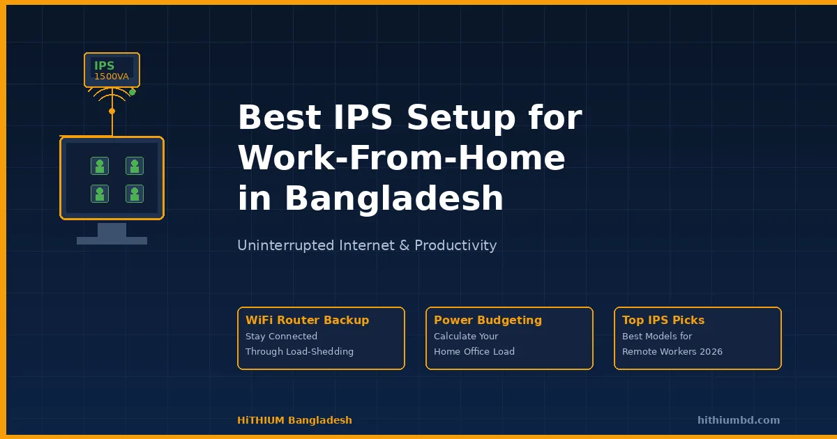 Best IPS setup for work from home in Bangladesh - uninterrupted internet guide